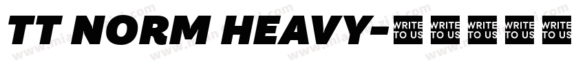 TT NORM HEAVY字体转换